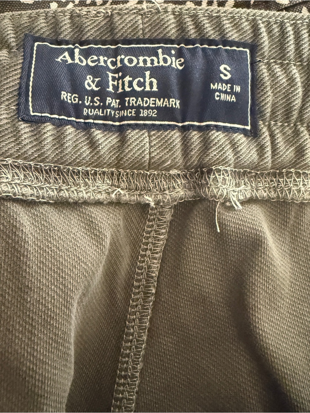 Abercrombie & Fitch Olive Green Casual Shorts - Picture 3 of 3
